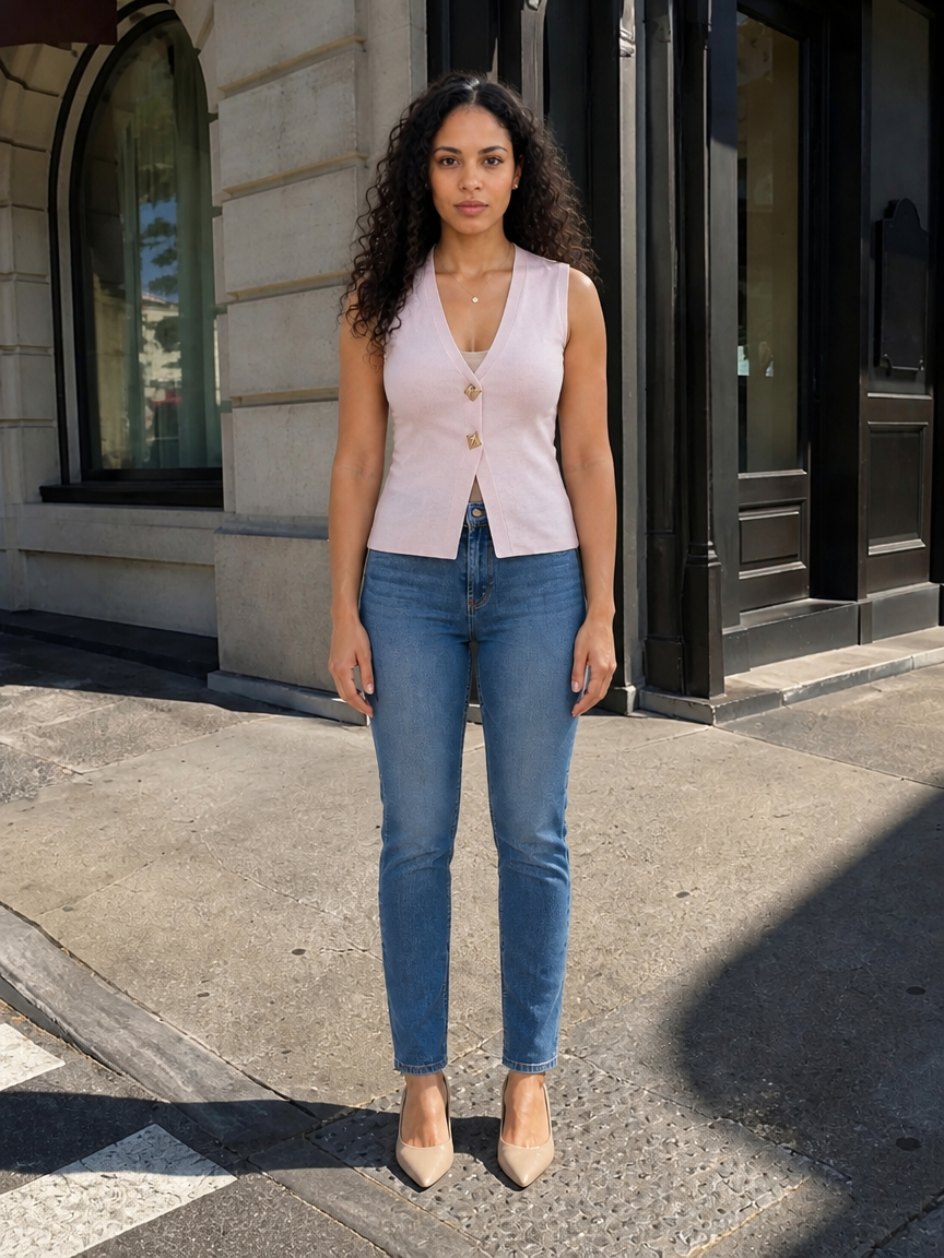 Knit vest top