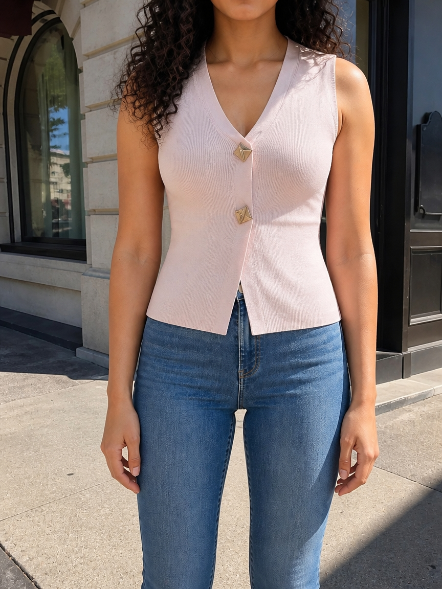 Knit vest top